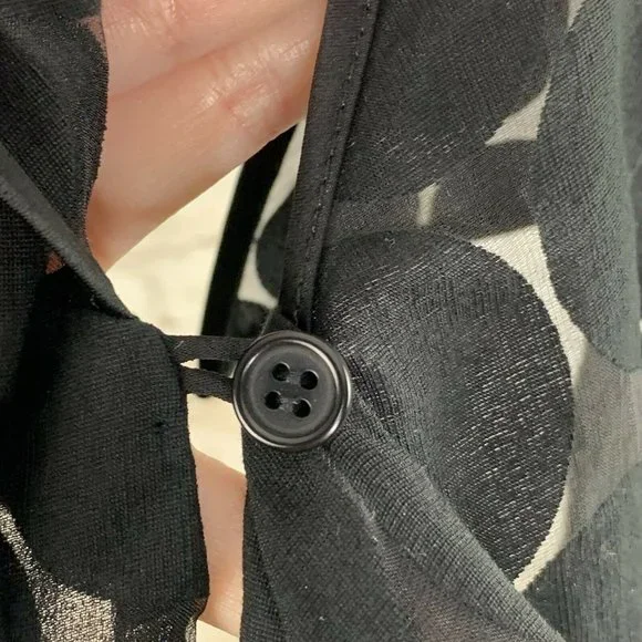 Diane von Furstenberg One-Shoulder Ruffle Circle M - Picture 8 of 10